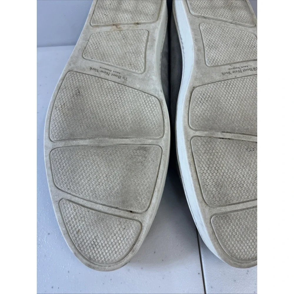 TO BOOT NEW YORK Adam Derrick Made in Italy Grey Suede Loafers Men's Size 11 US